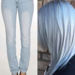 Denim hair