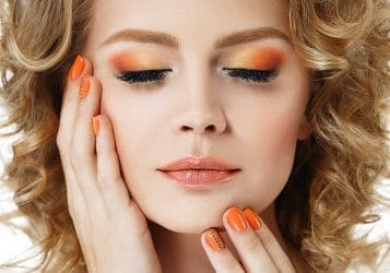 oranje make-up voor Koningsdag