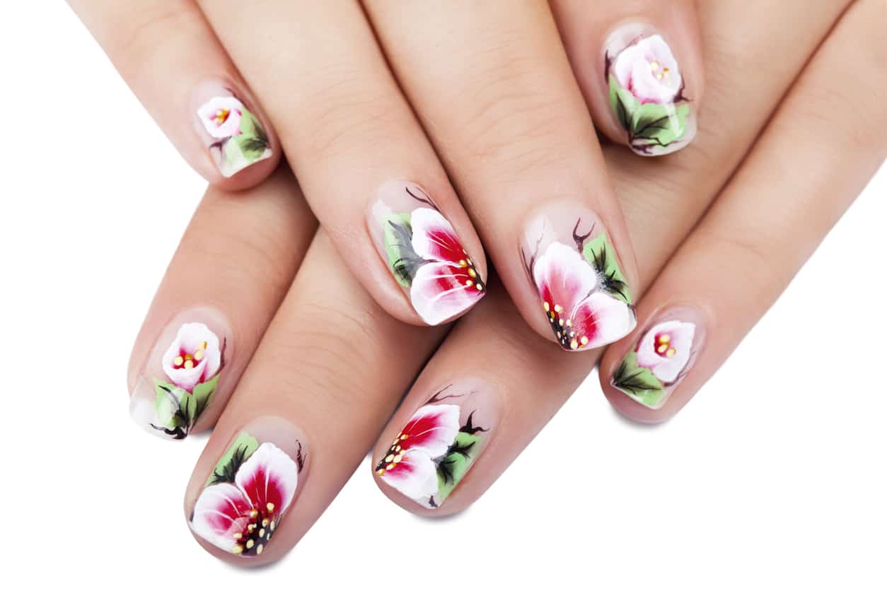 Nail tutorial: bloemendesign met one stroke techniek